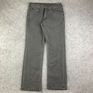 Levis Jeans 34x30 Gray Pants 514 Slim Straight Stretch Goth Denim Tag 34x32